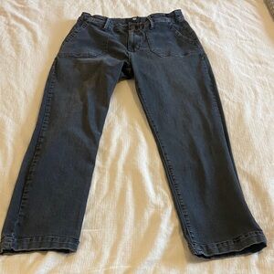 PAIGE Women's Relaxed Fit Jeans - Dark Blue